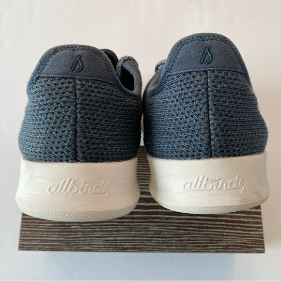 Allbirds Tree Runners Men’s Sneaker Shoes Sz 10 Blue Wool White Sole - Picture 7 of 10